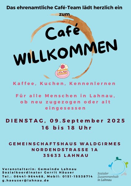 Cafe Willkommen am 09.09.