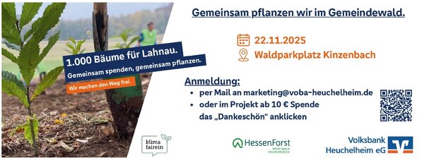1000 B&auml;ume f&uuml;r Lahnau