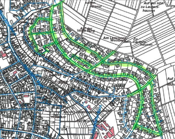 Stra&szlig;enbereiche Wasserabstellung